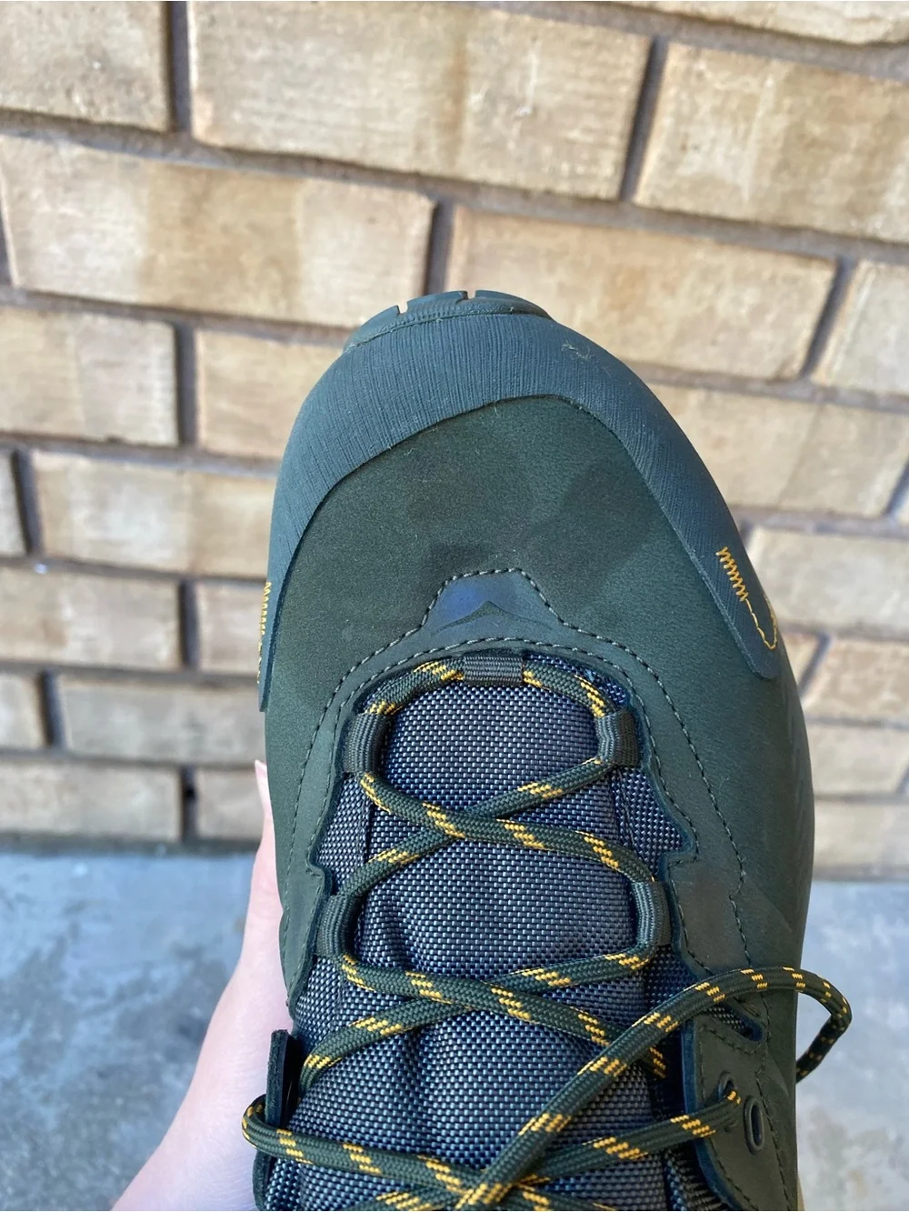 Hoka Mens Kaha 2 GORE-TEX Hiker Shoes US 9 D Green Waterproof Leather NEW